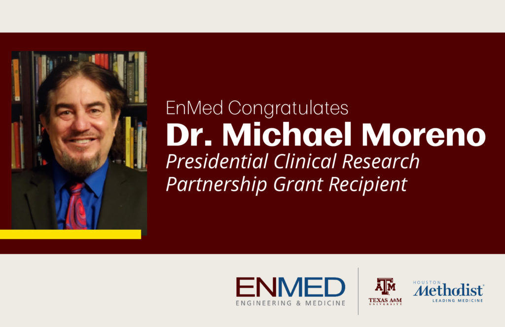 EnMed's Michael Moreno receives Presidential research grant 