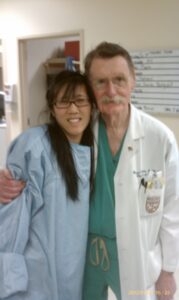 Dr. Lee in medical school