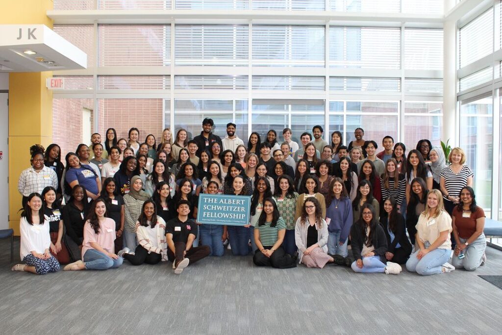 Group photo of the 2024-25 Albert Schweitzer Fellowship cohort